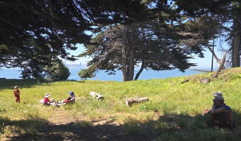 Children playing at the Aquatic Park