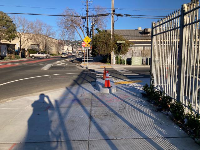 Photo of a bicycle track in Berkeley