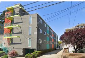 Apartment building filling a single lot