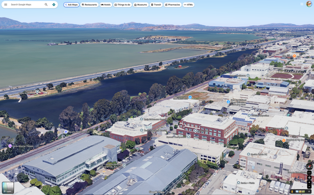 Aerial view of the Aquatic Park