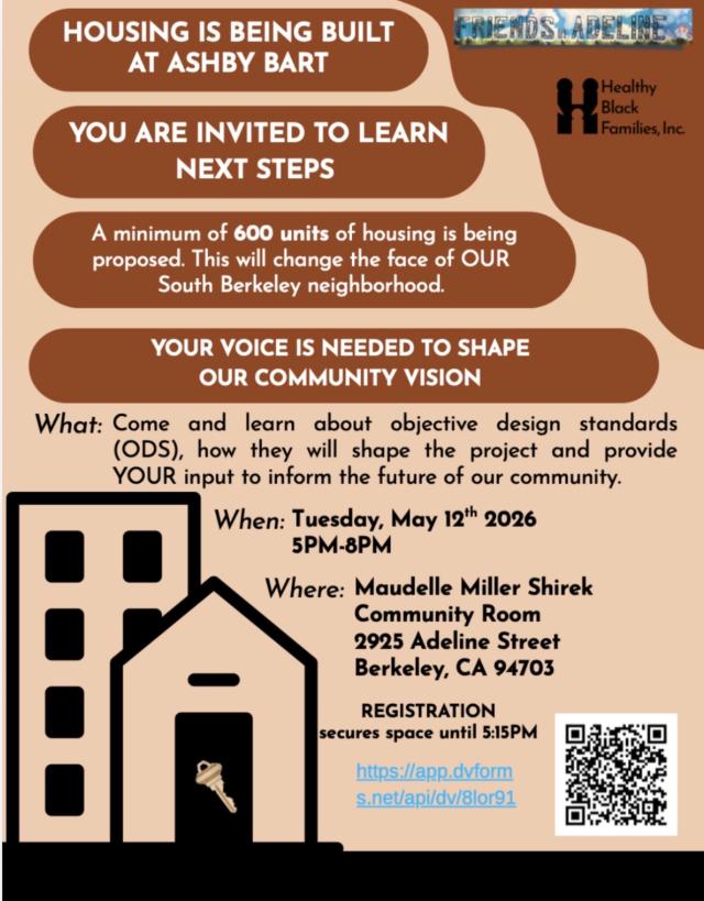 Flyer for Ashby BART meeting