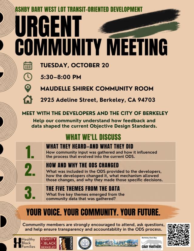 Flyer with details about the October 20, 2026 Meeting