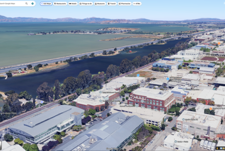 Aerial view of the Aquatic Park