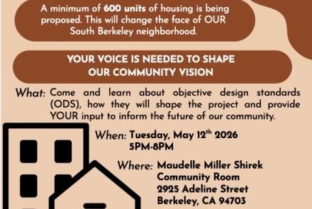 Flyer for Ashby BART meeting